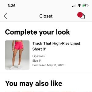 Lululemon Track That High Rise, Lined